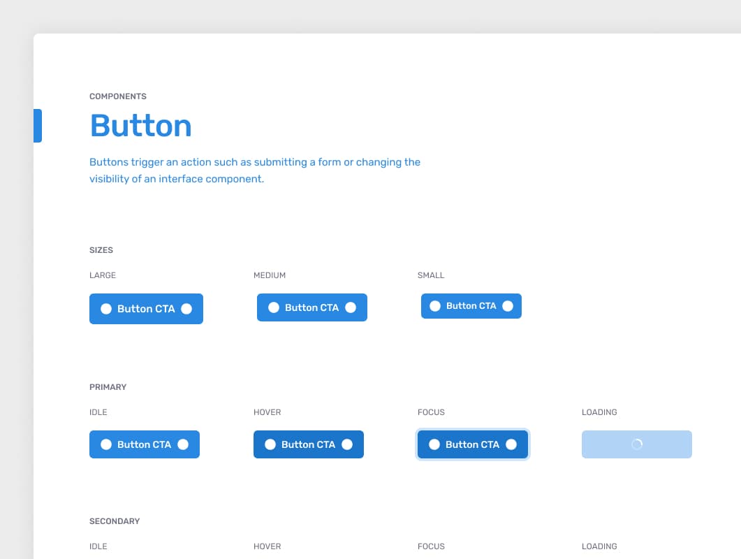 Example screenshot from CHQ Design System